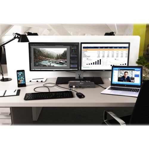 I-TEC USB 3.0/USB-C Dualdock 1x5K 2x4K 60Hz 2xHDMI 2xDP 1xGLAN 6xUSB 3.0 1xAudio/Mic Jack Kensington compatible with TB 3