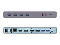 I-TEC USB 3.0/USB-C Dualdock 1x5K 2x4K 60Hz 2xHDMI 2xDP 1xGLAN 6xUSB 3.0 1xAudio/Mic Jack Kensington compatible with TB 3