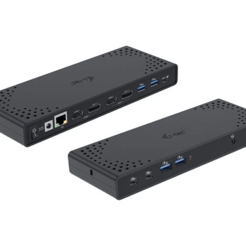 I-TEC USB 3.0/USB-C/Thunderbolt 3 Dualdock 1x5K 2x4K 60Hz 2xDP 2xHDMI 1xGLAN 4xUSB 3.2 2xUSB-C 3.2 Gen.2 1xAudio/Mic Jack PD 100W KL