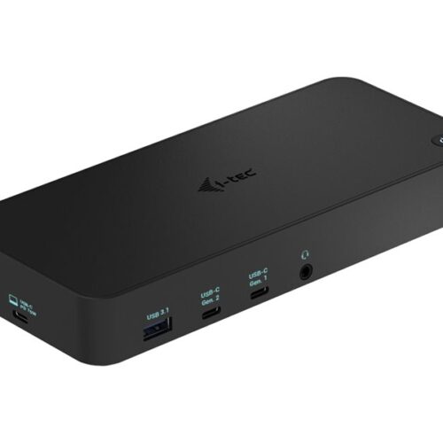 I-TEC USB 3.0/USB-C/Thunderbolt 3x 4K Docking Station 3xHDMI 2xDP GLAN 2xUSB-C 2xUSB 3.0 3.5mm Combo Audio/Mic PD 100W