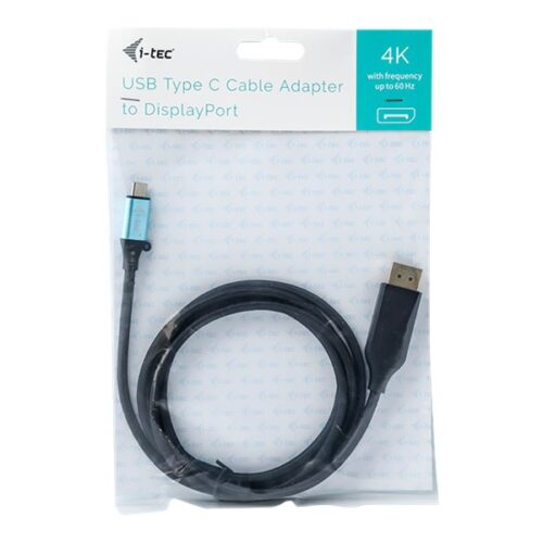 I-TEC USB C DisplayPort Cable Adapter 4K 60Hz 200cm compatible with Thunderbolt 3