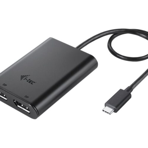 I-TEC USB-C Dual 4K/60Hz single 8K/30Hz DP Video Adapter 2x DP Port