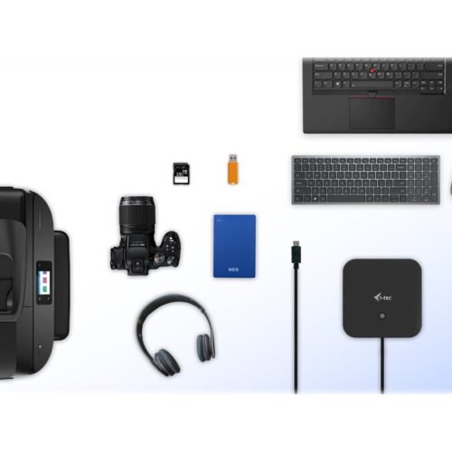 I-TEC USB-C Dual Display MST DS 1xDP 1xHDMI 1xGLAN 3xUSB 3.0 2x USB 2.0 1xUSB-C-Datei 1xAudio/Mic Jack 1x100W USB-C PD