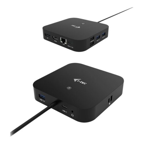 I-TEC USB-C Dual Display MST DS 1xDP 1xHDMI 1xGLAN 3xUSB 3.0 2x USB 2.0 1xUSB-C-Datei 1xAudio/Mic Jack 1x100W USB-C PD