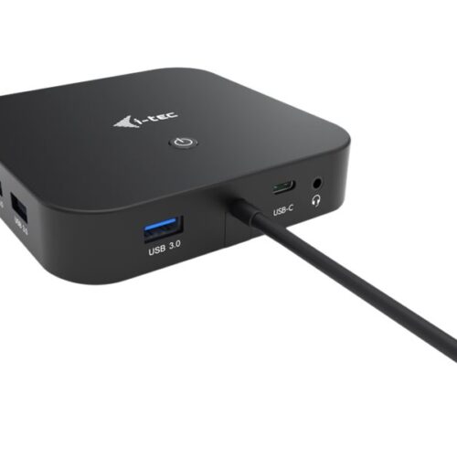 I-TEC USB-C Dual Display MST DS 2xDP 1xGLAN 3xUSB 3.1 2xUSB 2.0 1xUSB-C-DatA 1xAudio/Mic Jack 1x100W USB-C PD + Charger 112W