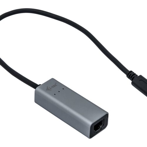 I-TEC USB-C Metal Gigabit Ethernet Adapter 1xUSB-C to RJ-45 LED compatible with Thunderbolt 3