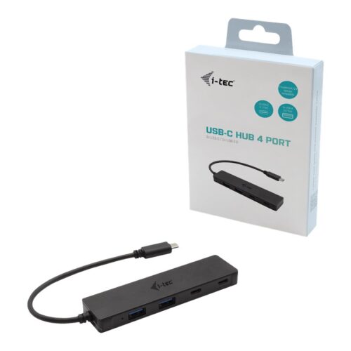 I-TEC USB-C Metal HUB 2xUSB 3.0 2xUSB-C 5Gbps without power adapter ideal for Notebook Ultrabook Tablet PC
