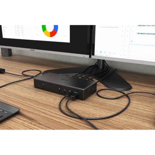 I-TEC USB-C Quattro Display Docking Station 2xDP 2xHDMI 1xGLAN 5xUSB 3.0 1xUSB-C-Data 1xAudio 1xMic 85W PD KL