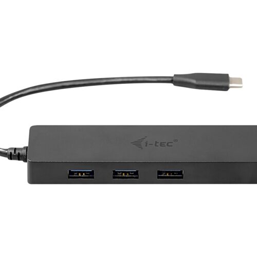 I-TEC USB C Slim HUB 3 Port with Gigabit Ethernet Adapter ideal for New Macbook Macbook Pro 2016 etc. compatible with Thunderbolt 3