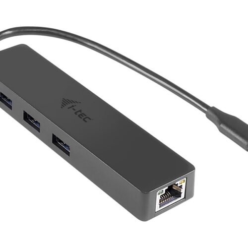 I-TEC USB C Slim HUB 3 Port with Gigabit Ethernet Adapter ideal for New Macbook Macbook Pro 2016 etc. compatible with Thunderbolt 3