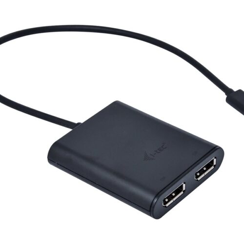 I-TEC USB C to Dual DisplayPort VideoAdapter 2xDisplayPort 4K Ultra HD compatible with Thunderbolt 3