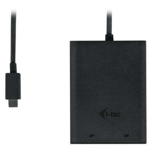I-TEC USB C to Dual DisplayPort VideoAdapter 2xDisplayPort 4K Ultra HD compatible with Thunderbolt 3