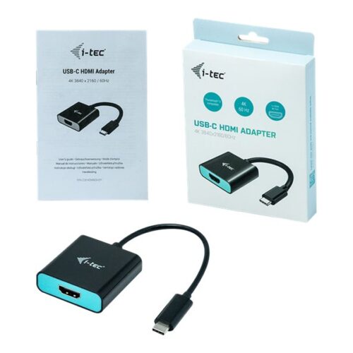 I-TEC USB C to HDMI Adapter 1xHDMI 4K 60Hz Ultra HD compatible with Thunderbolt 3
