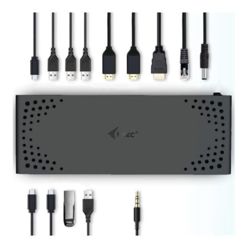 I-TEC USB-C Triple Display DS Gen2 2xDP 1xHDMI 1xGLAN 1xUSB 3.2 Gen2 2xUSB 3.2 Gen1 2xUSB-C Gen2 2xUSB 2.0 1xAudio/Mic PD100W