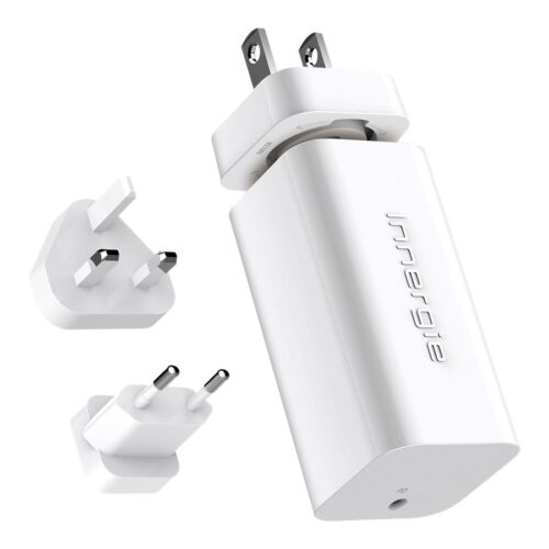 INNERGIE 65U Le plus petit Adptr. d alimentation 65W 6 embouts d alimentation pour portables Câble 1.5M Embouts voyage UE.UK et US