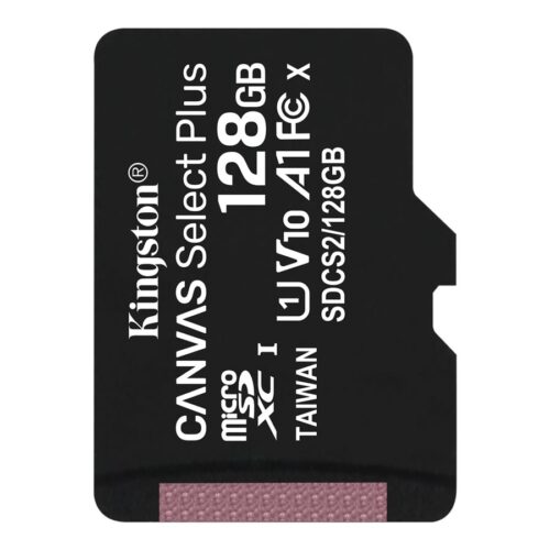 KINGSTON 128GB micSDXC Canvas Select Plus 100R A1 C10 Single Pack w/o ADP