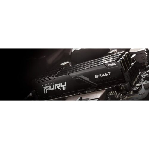 KINGSTON 128Go 3200MHz DDR4 CL16 DIMM Kit of 4 FURY Beast Black