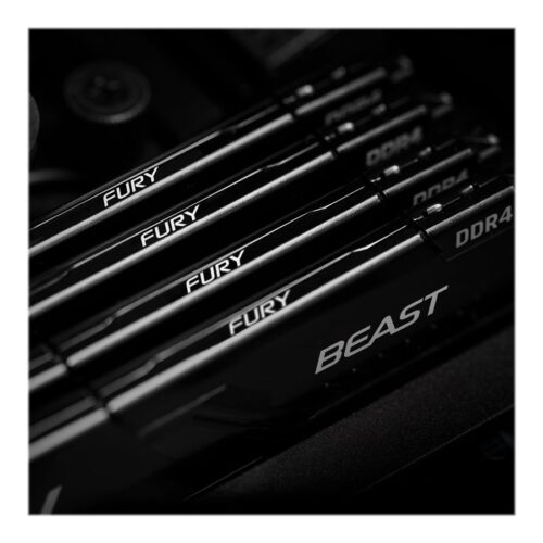 KINGSTON 128Go 3200MHz DDR4 CL16 DIMM Kit of 4 FURY Beast Black
