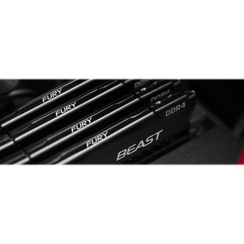 KINGSTON 128Go 3200MHz DDR4 CL16 DIMM Kit of 4 FURY Beast Black