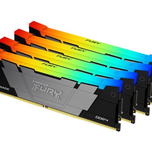 KINGSTON 128Go 3200MT/s DDR4 CL16 DIMM Kit of 4 FURY Renegade RGB
