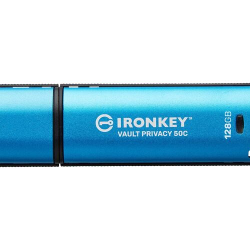 KINGSTON 128Go USB-C IronKey Vault Privacy 50C AES-256 Encrypted FIPS 197