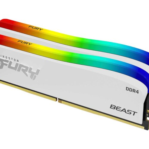 KINGSTON 16Go 3600MT/s DDR4 CL17 DIMM Kit of 2 FURY Beast White RGB SE