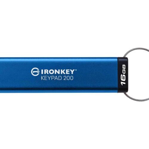 KINGSTON 16Go IronKey Keypad 200 FIPS 140-3 Lvl 3 Pending AES-256 Encrypted