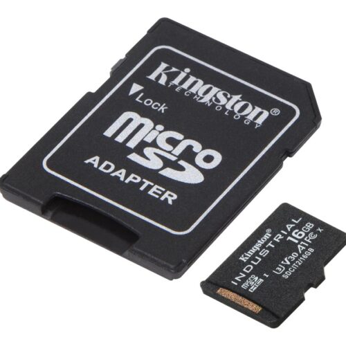 KINGSTON 16Go microSDHC Industrial C10 A1 pSLC Card + SD Adapter