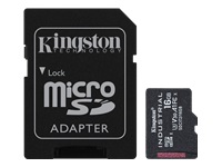 KINGSTON 16Go microSDHC Industrial C10 A1 pSLC Card + SD Adapter