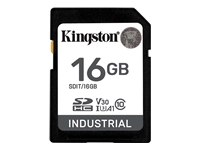 KINGSTON 16Go SDHC Industrial -40C to 85C C10 UHS-I U3 V30 A1 pSLC