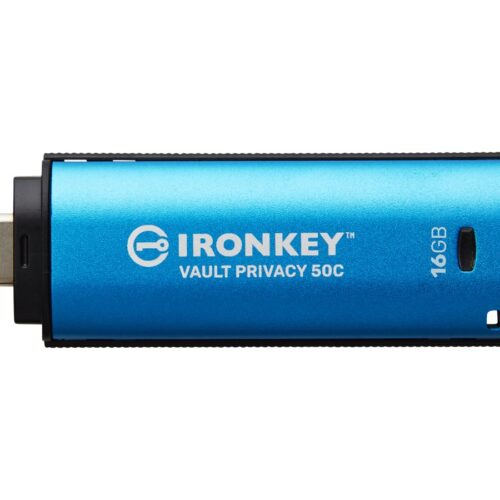 KINGSTON 16Go USB-C IronKey Vault Privacy 50C AES-256 Encrypted FIPS 197