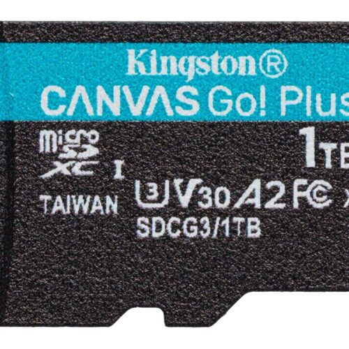 KINGSTON 1To microSDXC Canvas Go Plus 170R A2 U3 V30 Single Pack w/o ADP