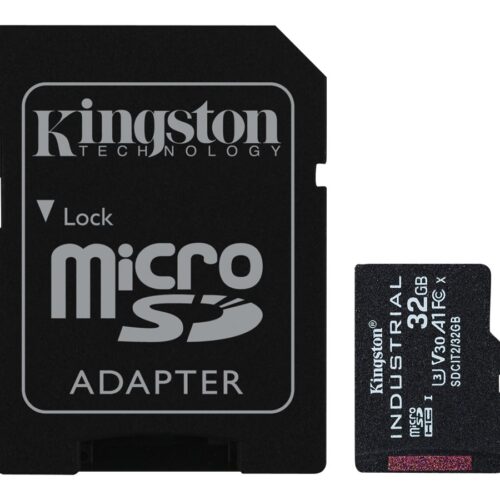 KINGSTON 32Go microSDHC Industrial C10 A1 pSLC Card + SD Adapter