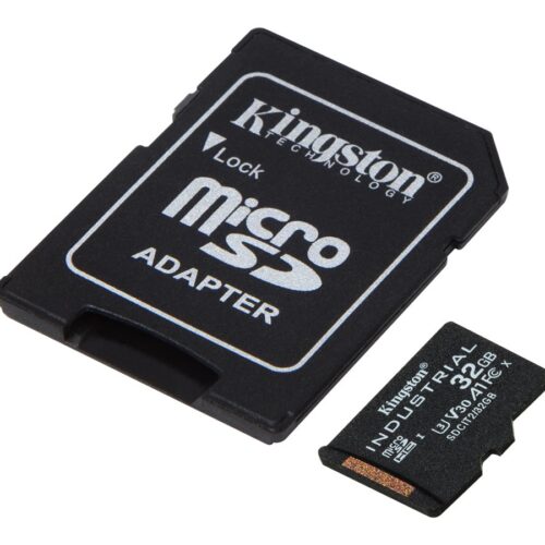 KINGSTON 32Go microSDHC Industrial C10 A1 pSLC Card + SD Adapter