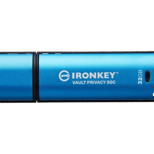 KINGSTON 32Go USB-C IronKey Vault Privacy 50C AES-256 Encrypted FIPS 197