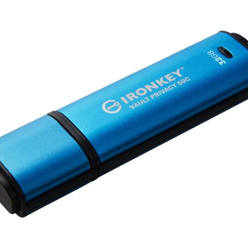 KINGSTON 32Go USB-C IronKey Vault Privacy 50C AES-256 Encrypted FIPS 197