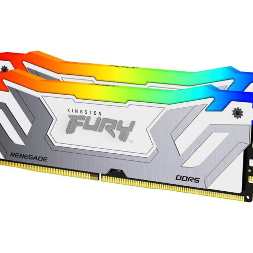 KINGSTON 48Go 8400MT/s DDR5 CL40 CUDIMM Kit of 2 FURY Renegade RGB White XMP