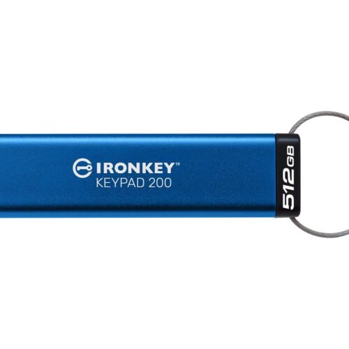 KINGSTON 512Go IronKey Keypad 200 FIPS 140-3 Lvl 3 Pending AES-256 Encrypted