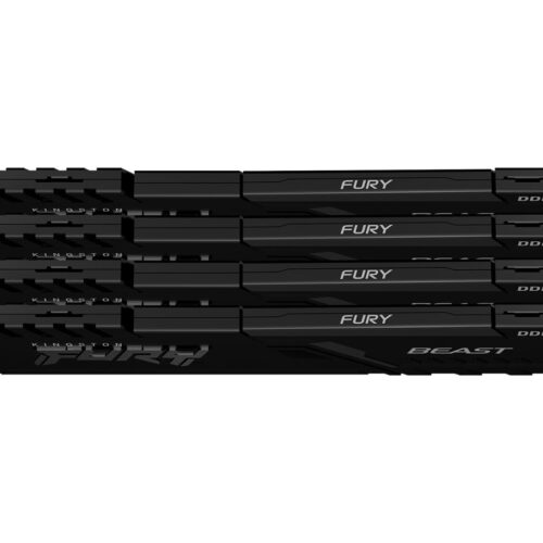 KINGSTON 64Go 3200MHz DDR4 CL16 DIMM Kit of 4 1Gx8 FURY Beast Black
