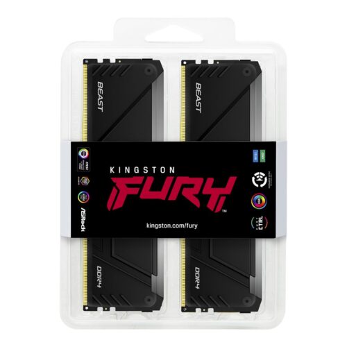 KINGSTON 64Go 3200MT/s DDR4 CL16 DIMM Kit of 2 FURY Beast RGB