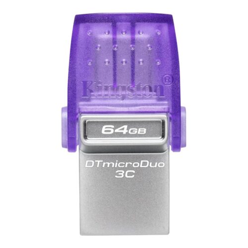 KINGSTON 64Go DataTraveler microDuo 3C 200MB/s dual USB-A + USB-C
