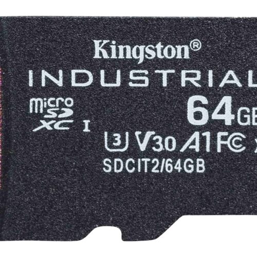 KINGSTON 64Go microSDXC Industrial C10 A1 pSLC Card Single Pack w/o Adapter