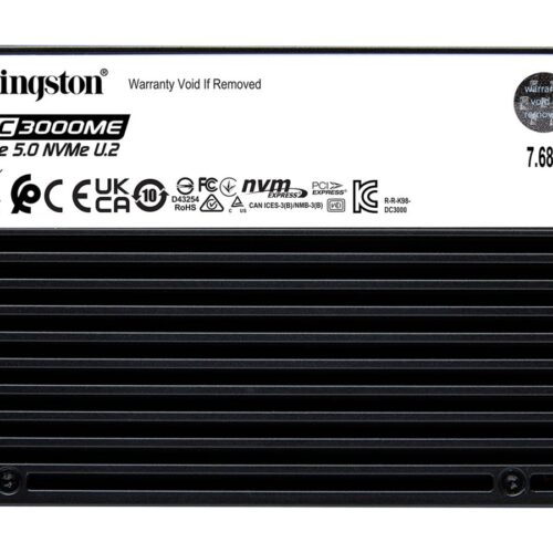 KINGSTON 7.68To DC3000ME U.2 PCIe 5.0 NVMe TCG Opal Enterprise SSD