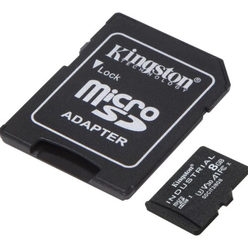 KINGSTON 8Go microSDHC Industrial C10 A1 pSLC Card + SD Adapter