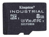 KINGSTON 8Go microSDHC Industrial C10 A1 pSLC Card Single Pack w/o Adapter
