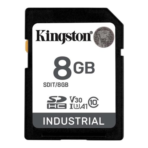 KINGSTON 8Go SDHC Industrial -40C to 85C C10 UHS-I U3 V30 A1 pSLC
