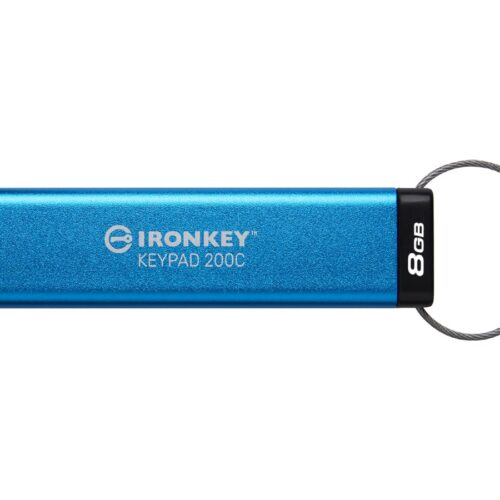 KINGSTON 8Go USB-C IronKey Keypad 200C FIPS 140-3 Lvl 3 Pending AES-256