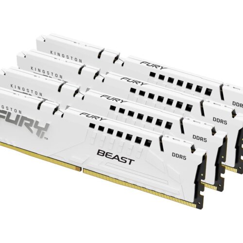 KINGSTON FURY Beast 128Go 5200MT/s DDR5 CL40 DIMM Kit of 4 White XMP