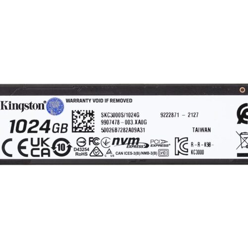 KINGSTON KC3000 1024Go PCIe 4.0 NVMe M.2 SSD