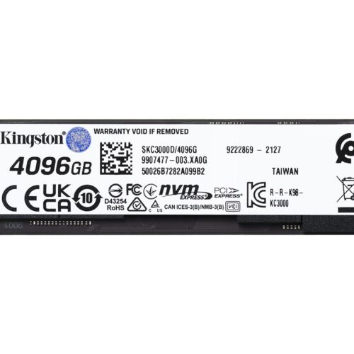 KINGSTON KC3000 4096Go PCIe 4.0 NVMe M.2 SSD